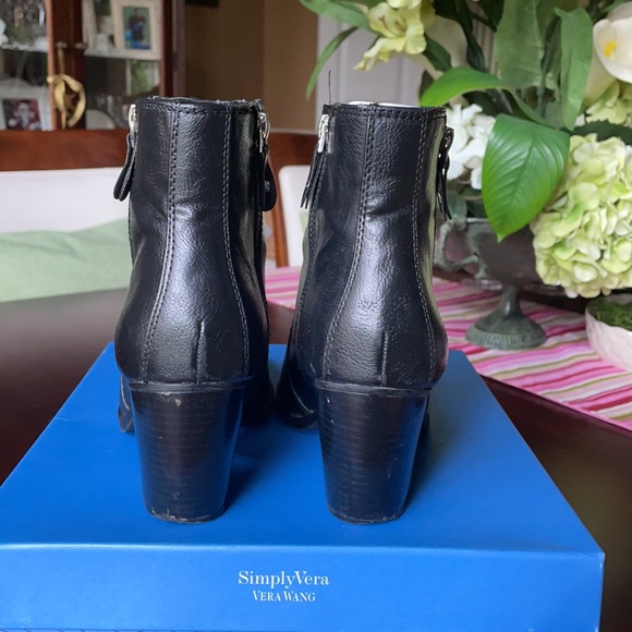 Simply Vera Wallace Black Heeled Booties - Picture 5 of 6